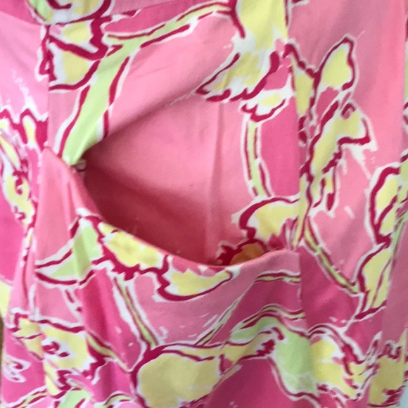 Lilly Pulitzer Pink&Yellow Lillies Strapless Dress - Picture 2 of 8